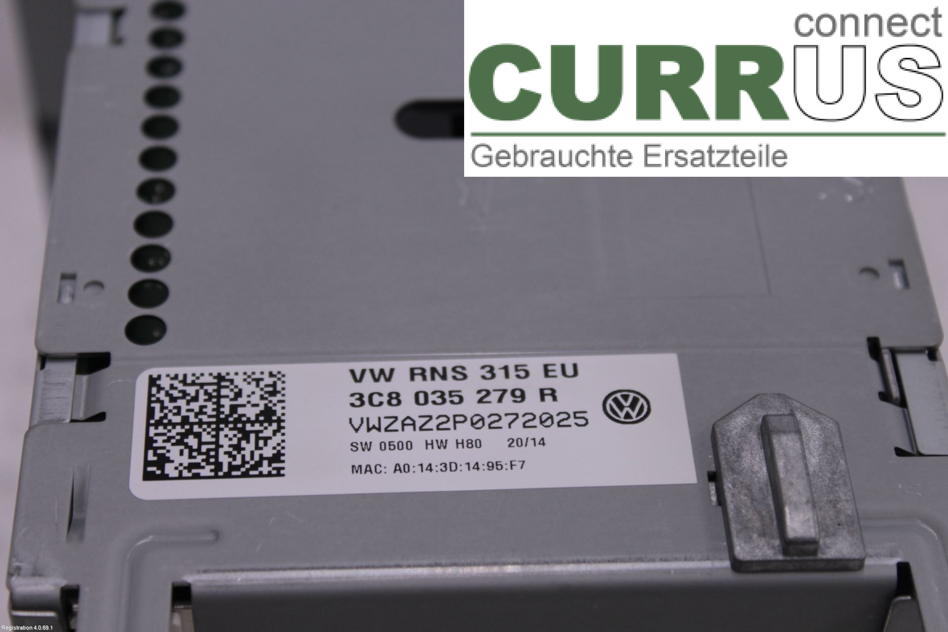 VW PASSAT  11-14 Radio-CD-/Multimedia-Panel 2K0035279BX CFGC