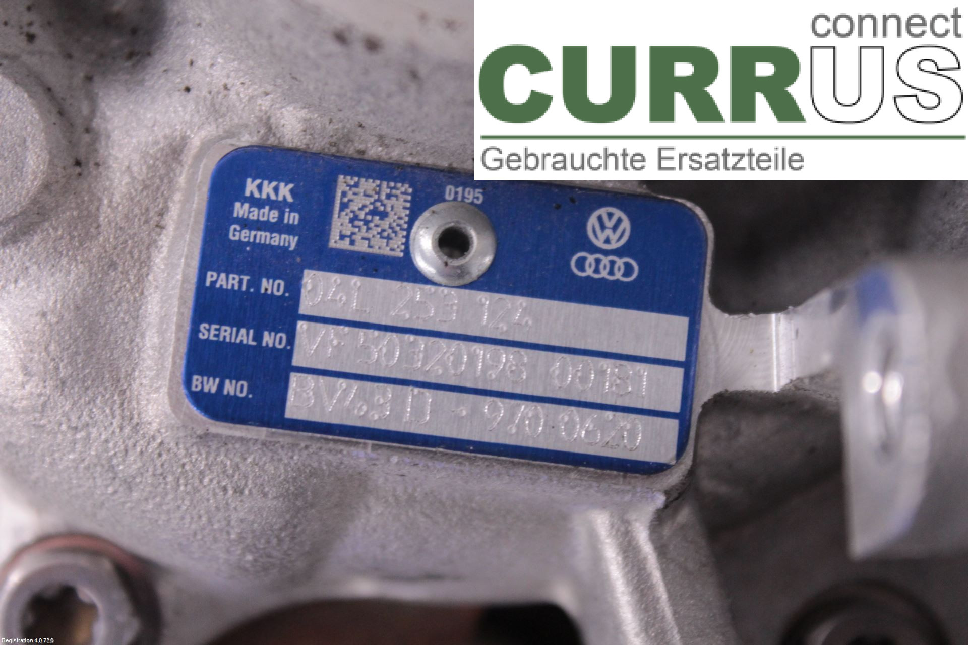 AUDI A4/S4  B9 16-19 Turbo charger 04L253124 DETA