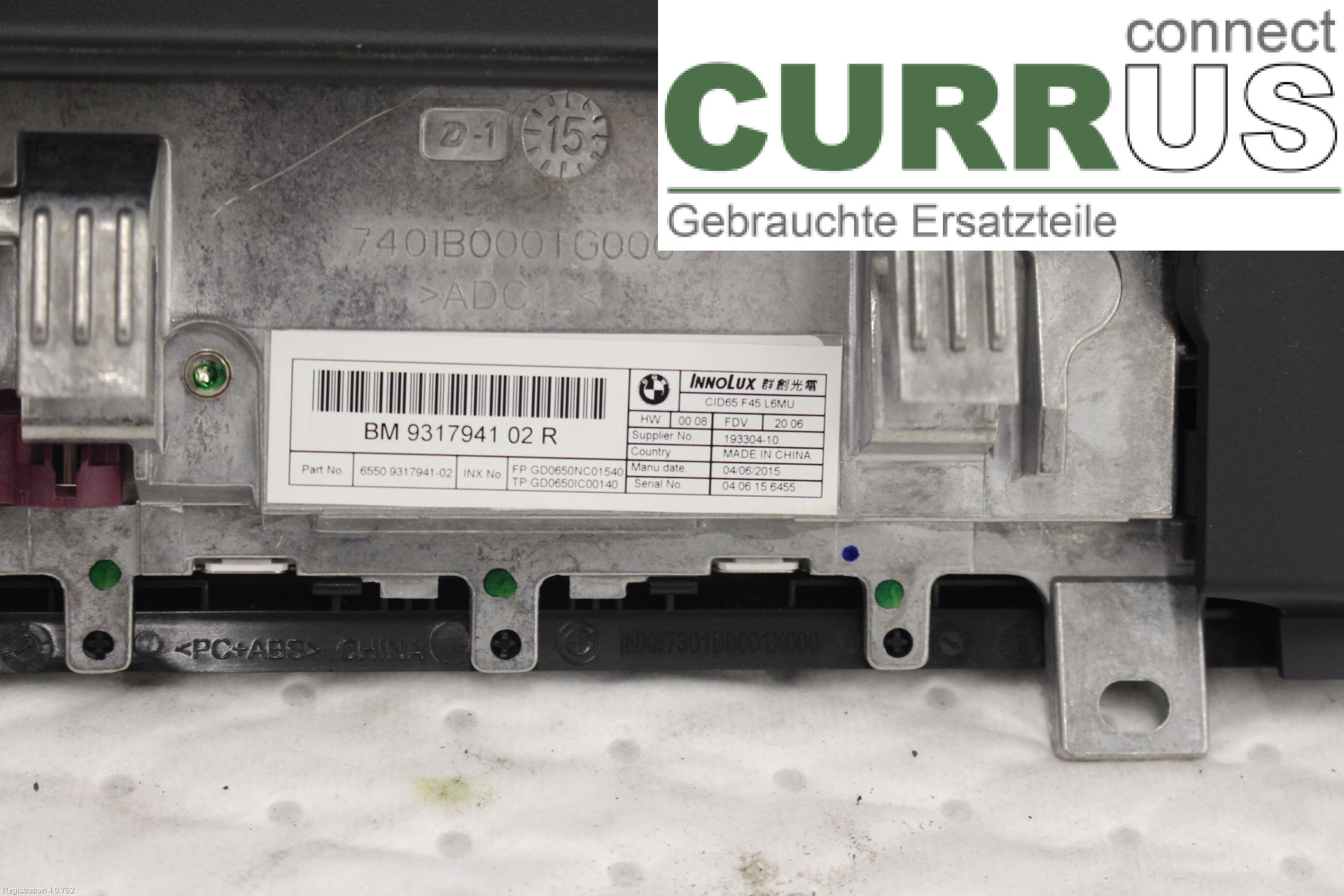 BMW 2 F45 Active Tourer 14-21 car-part-types.display 65509317941 B47-C20A