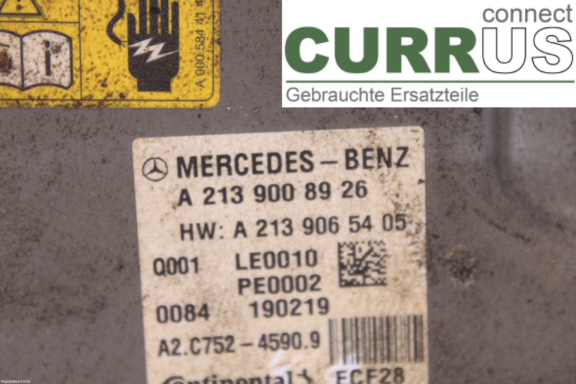 MB E-KLASS (W213)  16- Omformer / inverter - elektrisk A2139000231 OM654.920