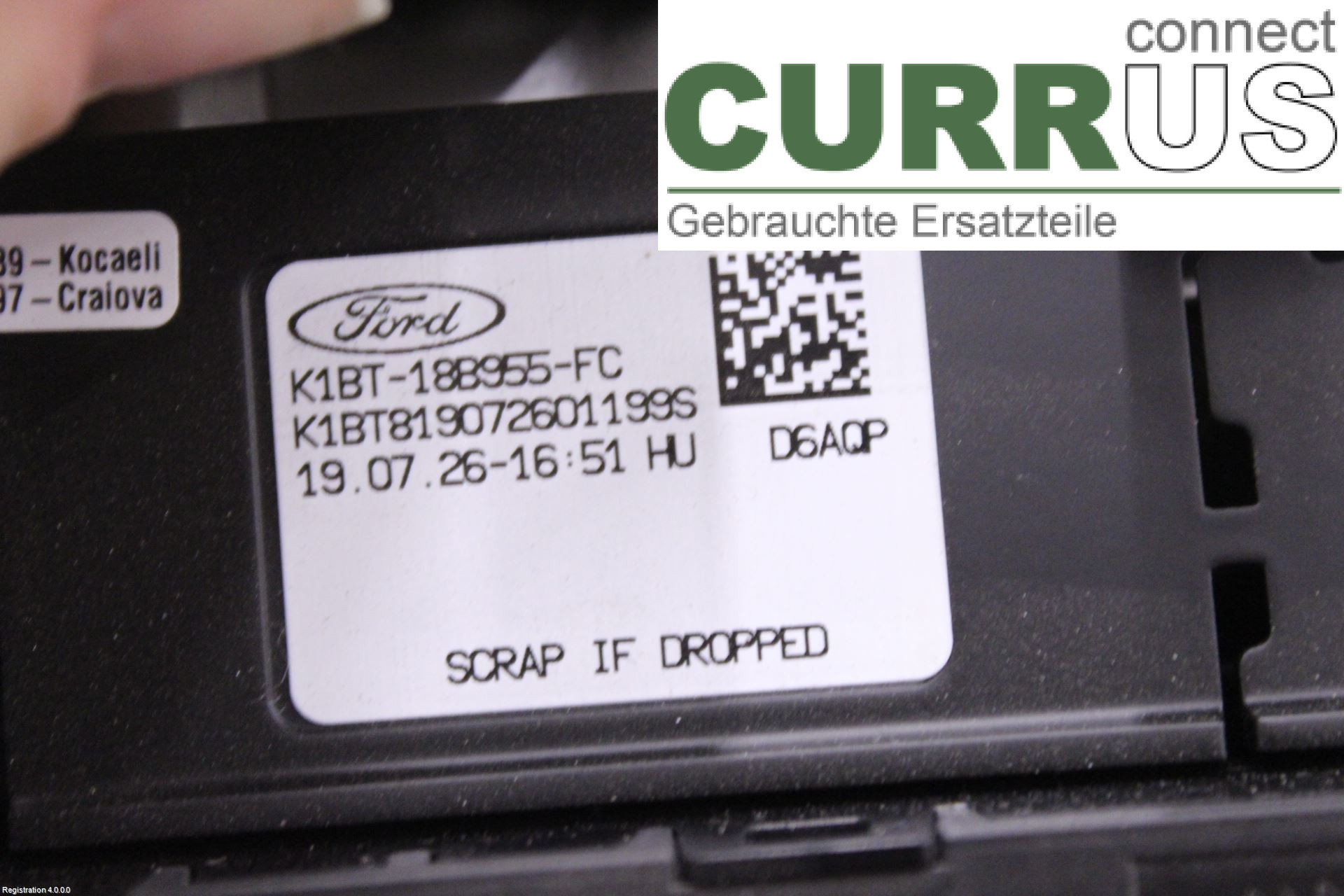 FORD TRANSIT SKÅP/BUSS 14- Radio-CD-/Multimedia-Panel 2517283 BKFB