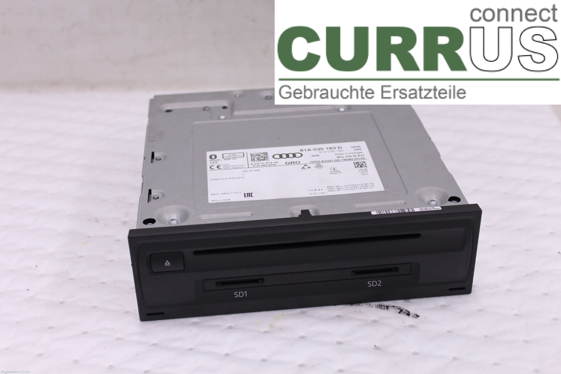 AUDI A3/S3 8V  13-20 Radio CD / panneau multimédia 81A035183D DADA