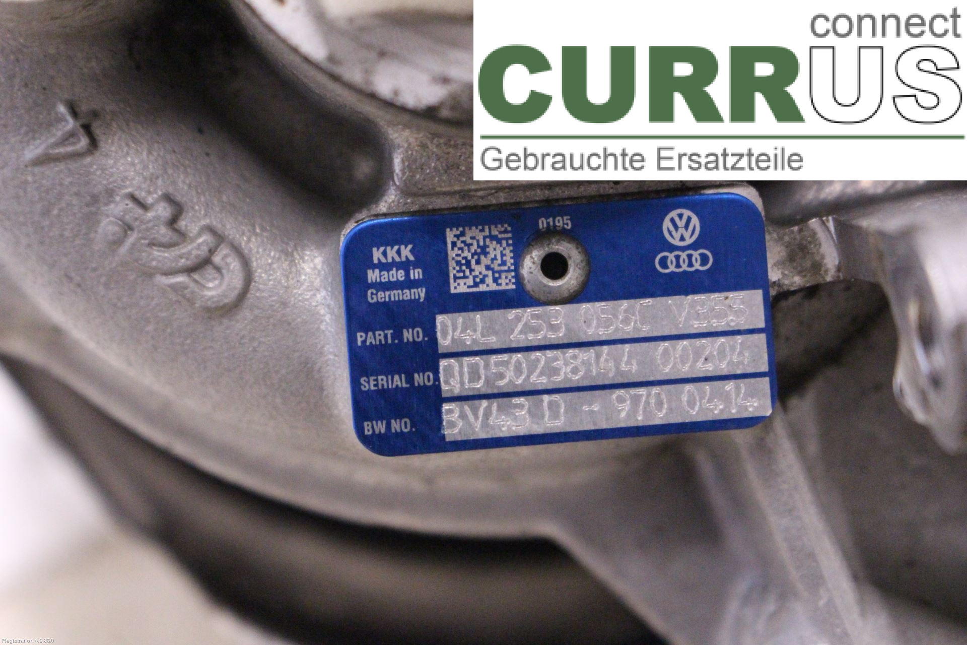 AUDI A4  12-15 Turbo charger 04L253124 CNHA