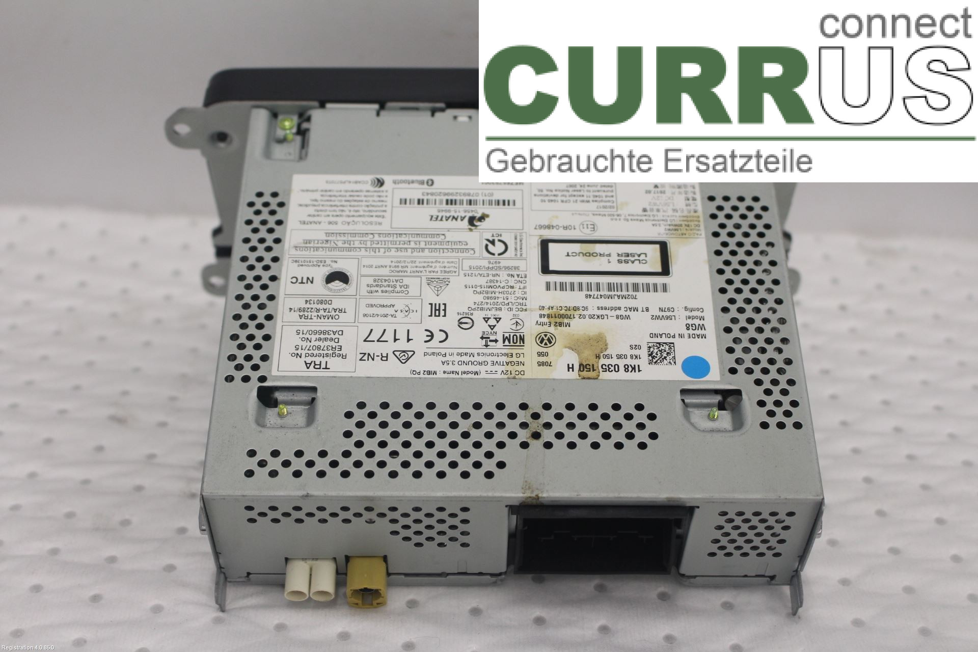 VW CADDY  16-20 Radio CD / Multimedia panel 1K8035150H DFSF