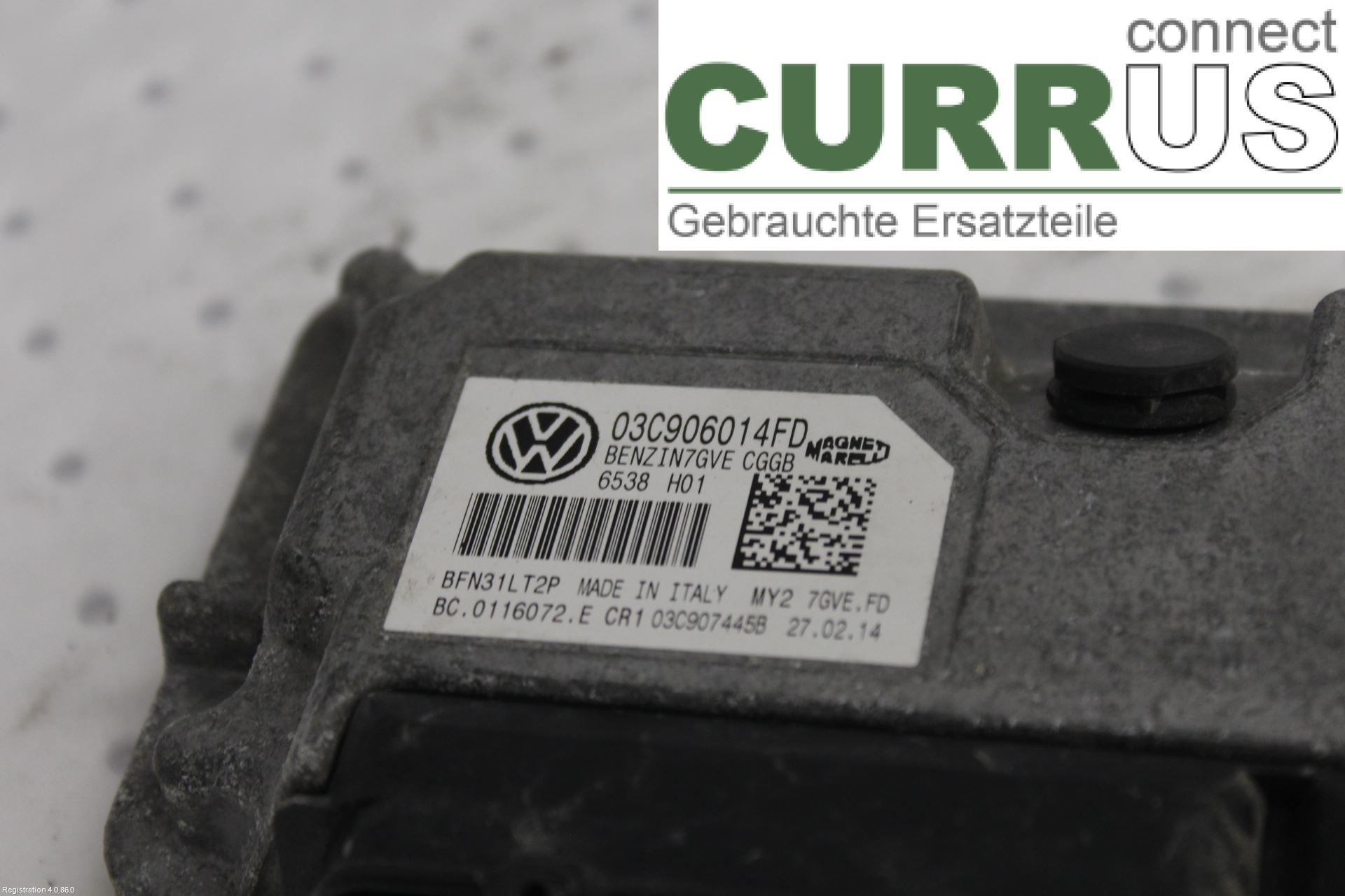 VW POLO       10-17 Motorens styreenhed (ECU) 03C906014FD CGGB