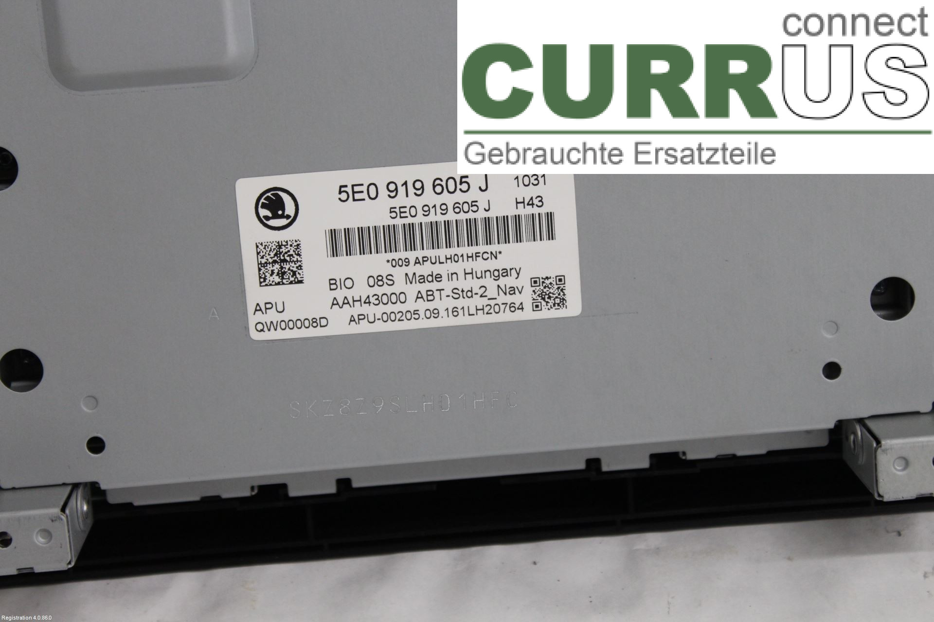 SKODA OCTAVIA  13-20 Radio CD / Multimedia panel 5E0919605J CXXB