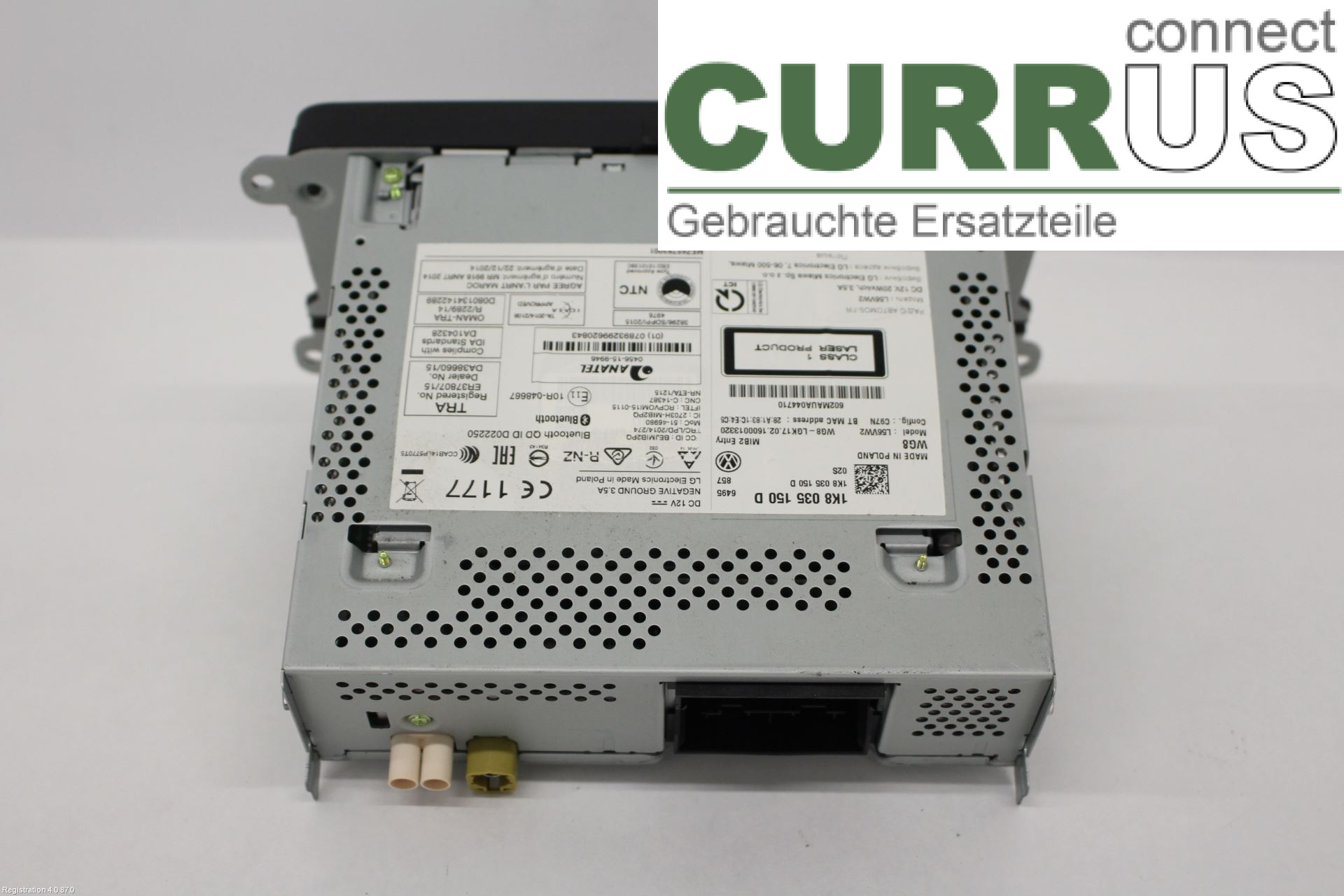 VW CADDY  16-20 Radio CD / Multimedia panel 1K8035150D DFSD
