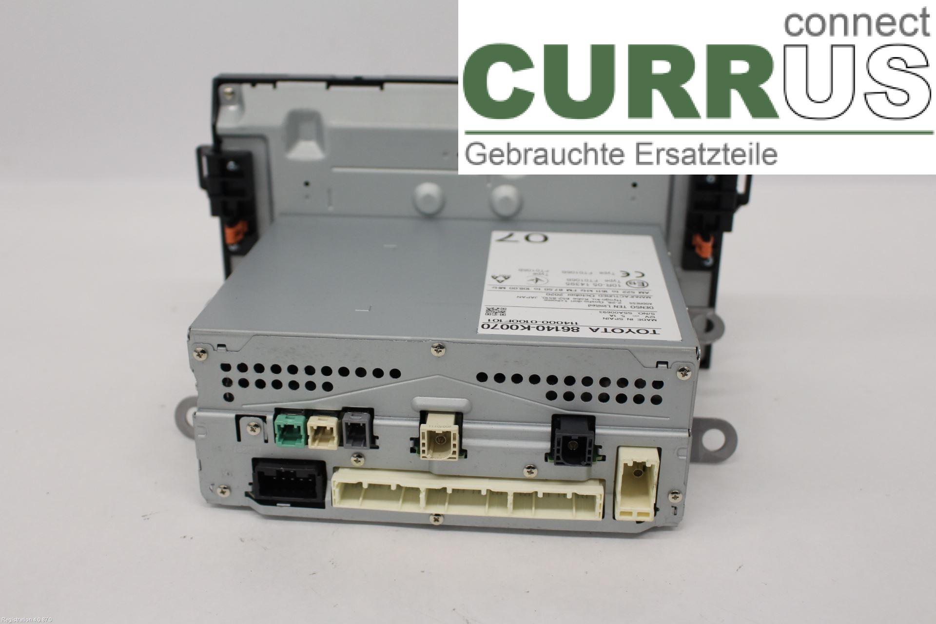 TOYOTA YARIS  20- Radio CD / Multimedia panel 86140K0070 M15A-FXE