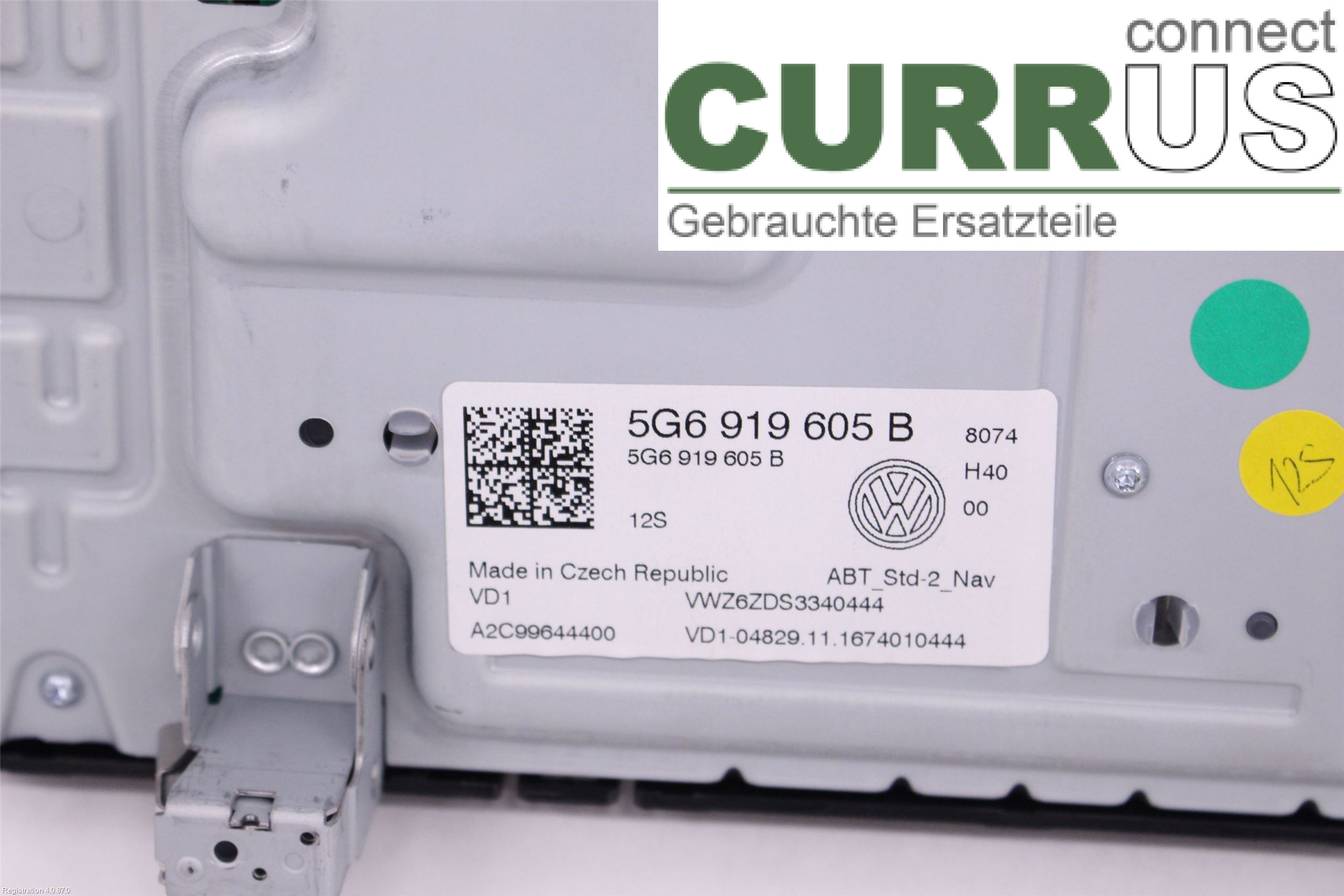 VW GOLF / E-GOLF VII   13-20 car-part-types.display 5NN919605B CZDA