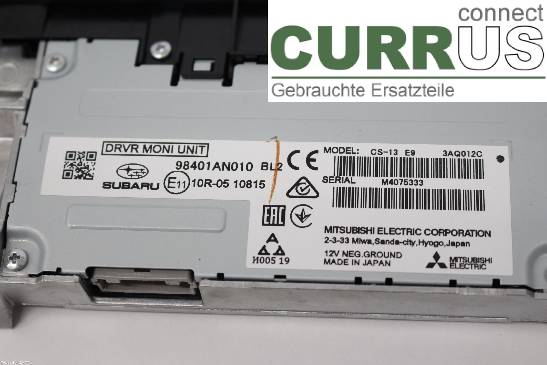 SUBARU OUTBACK  21- Control display  FB25