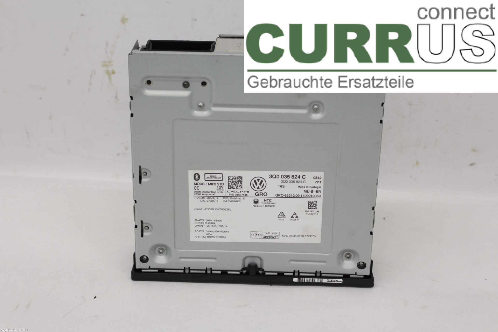 VW TIGUAN 16-24 Radio CD / Multimedia panel 3Q0035824C CZDA