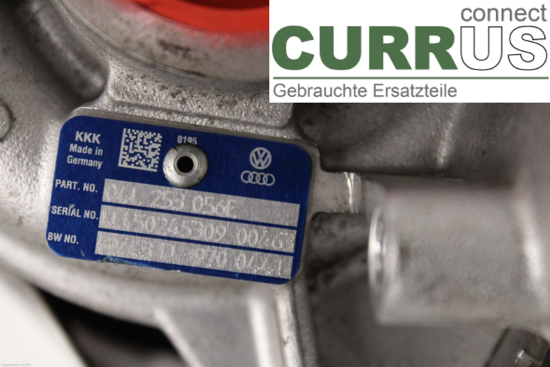AUDI A4  12-15 Turbo charger 04L253124 CNHA