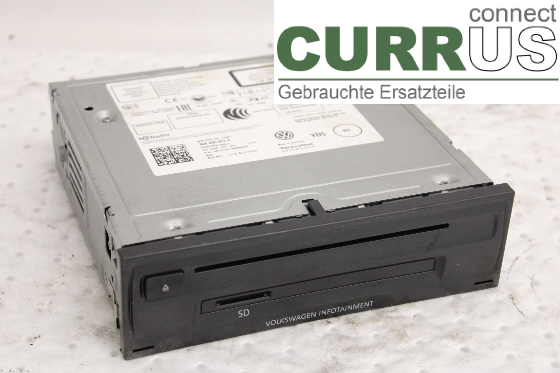 VW GOLF / E-GOLF VII 13-20 Radio CD / Multimedia panel 3Q0035824A CXXB
