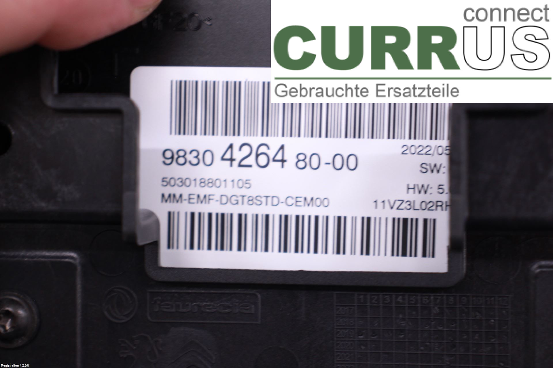 CITROEN C5 AIRCROSS 19- car-part-types.display 9830426480 HNS