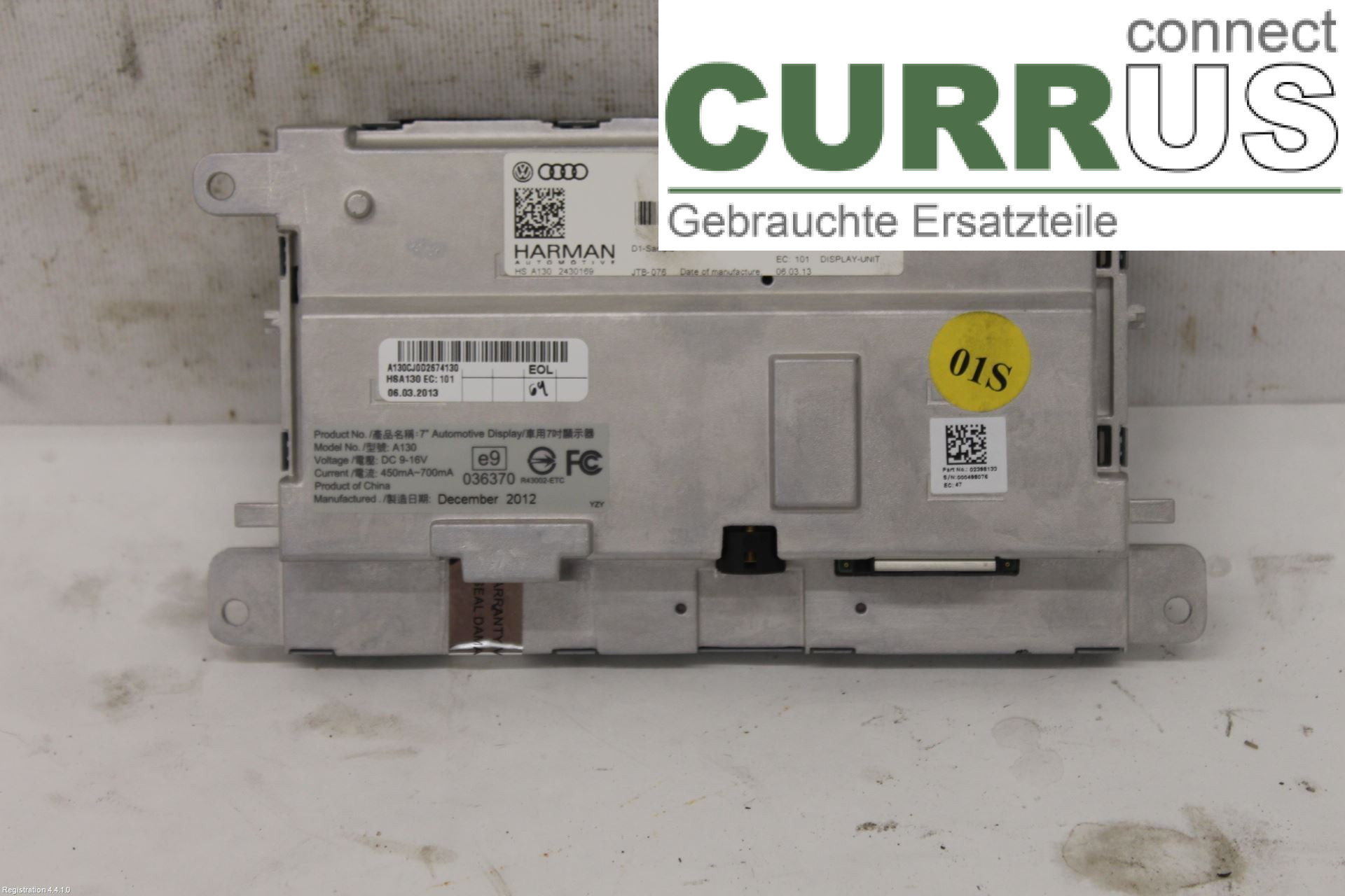 AUDI A5  07-16 car-part-types.display 8R0919604A CJEB