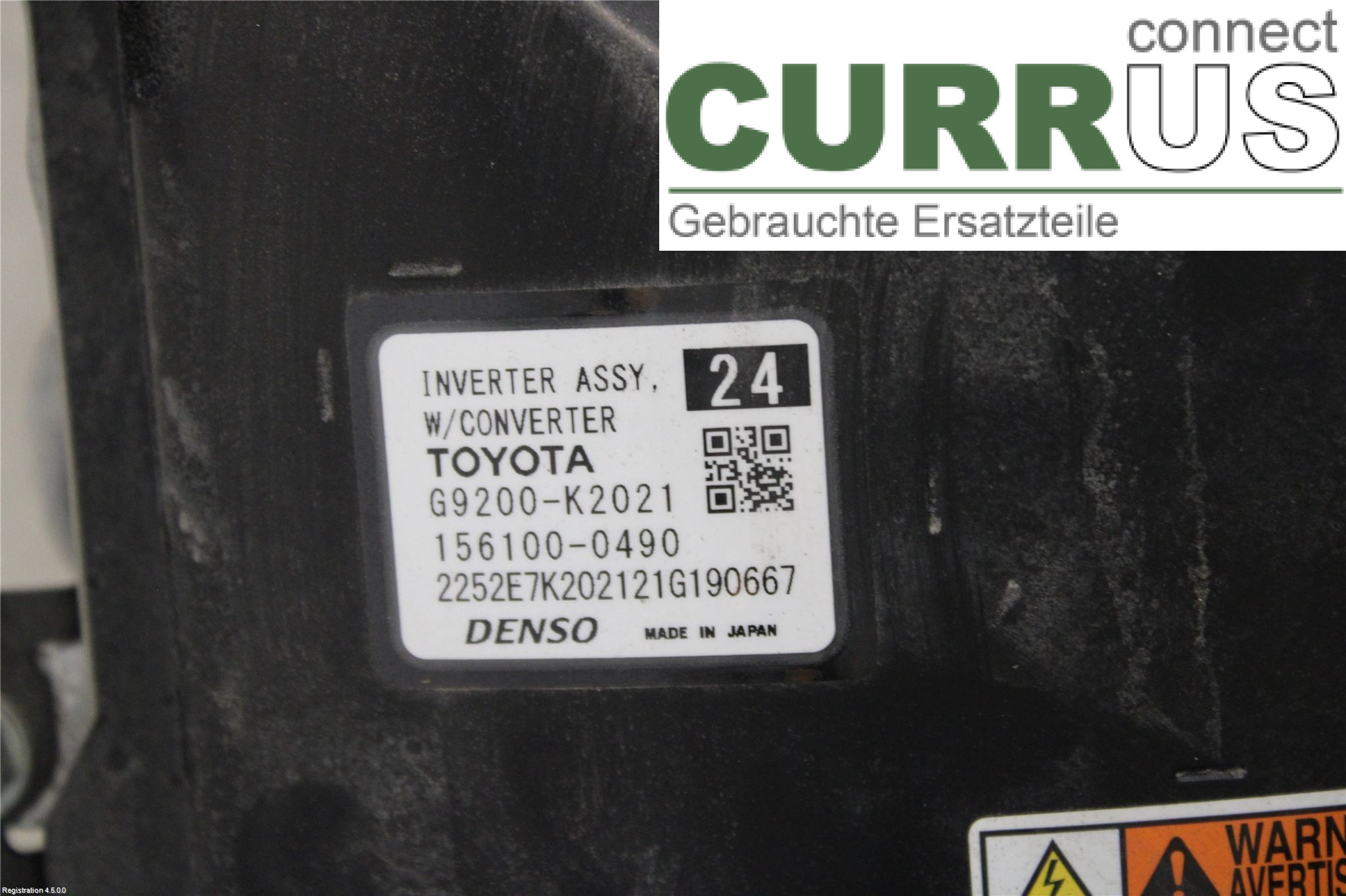 TOYOTA YARIS CROSS 21- Converter / inverter - electric G92A0K2021 M15A-FXE
