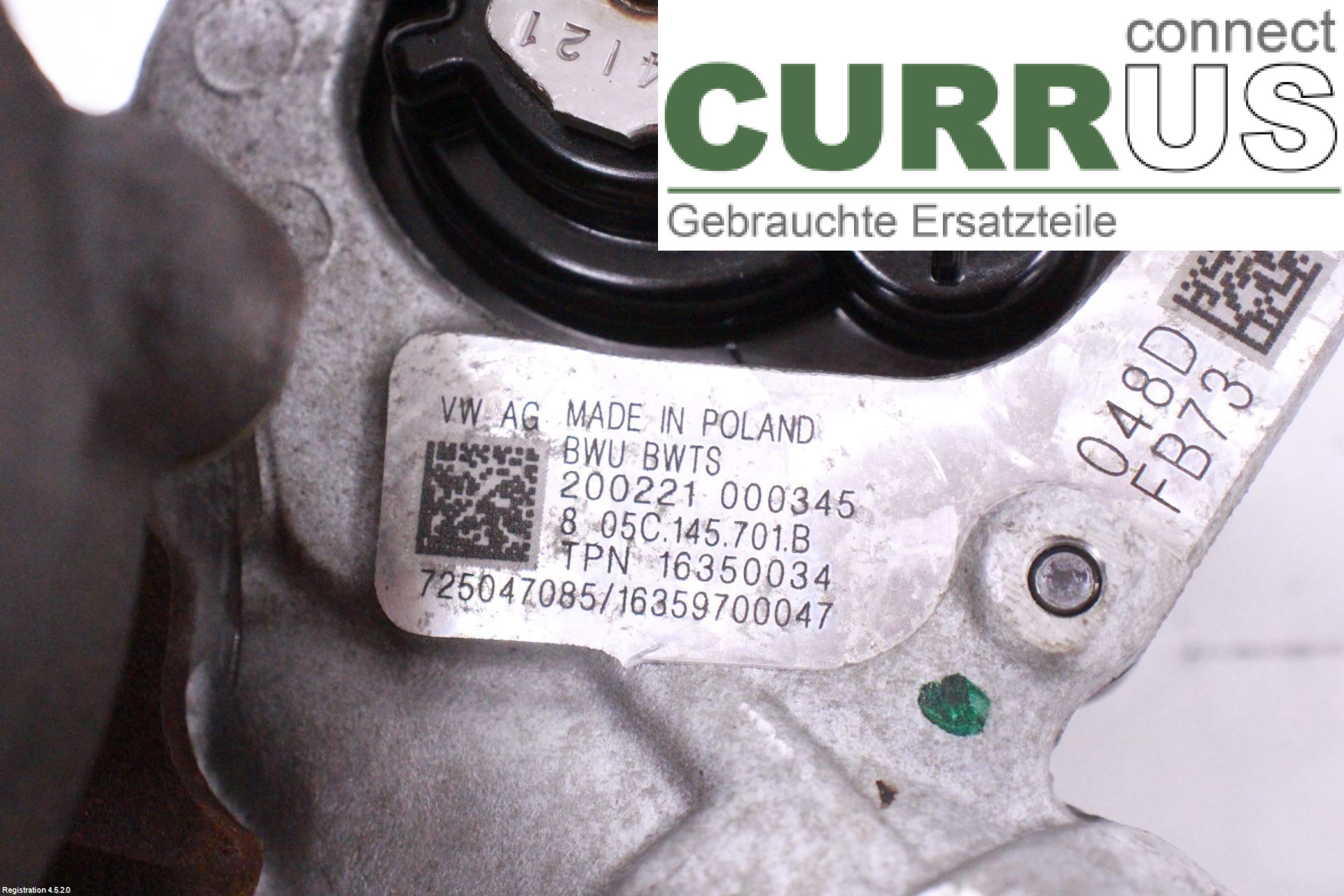 VW T-CROSS  19- Turbo charger 05C145704A DLAA