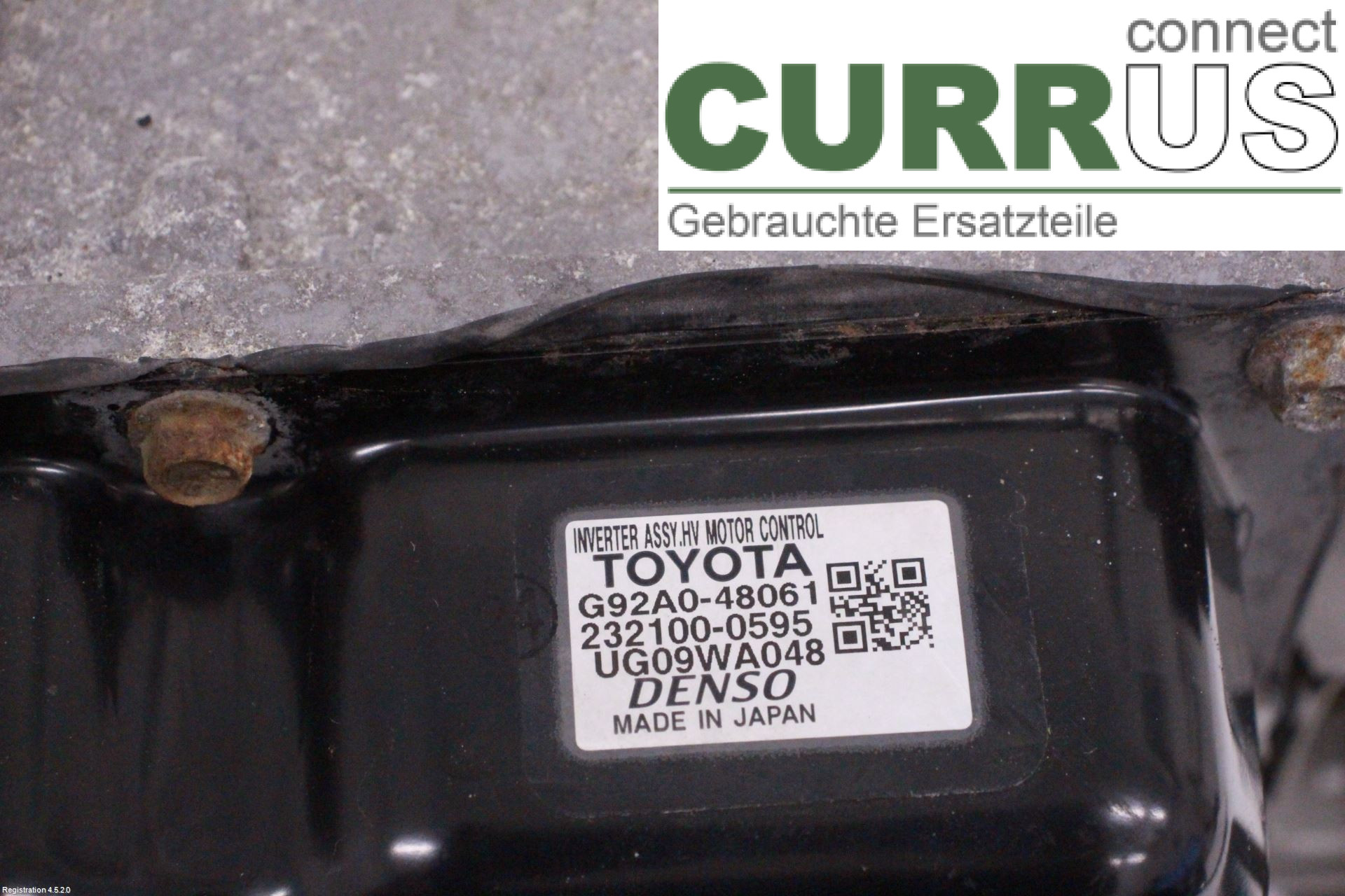 LEXUS RX AL10  09-15 Converter / inverter - electric G92A048061 2GR-FXE