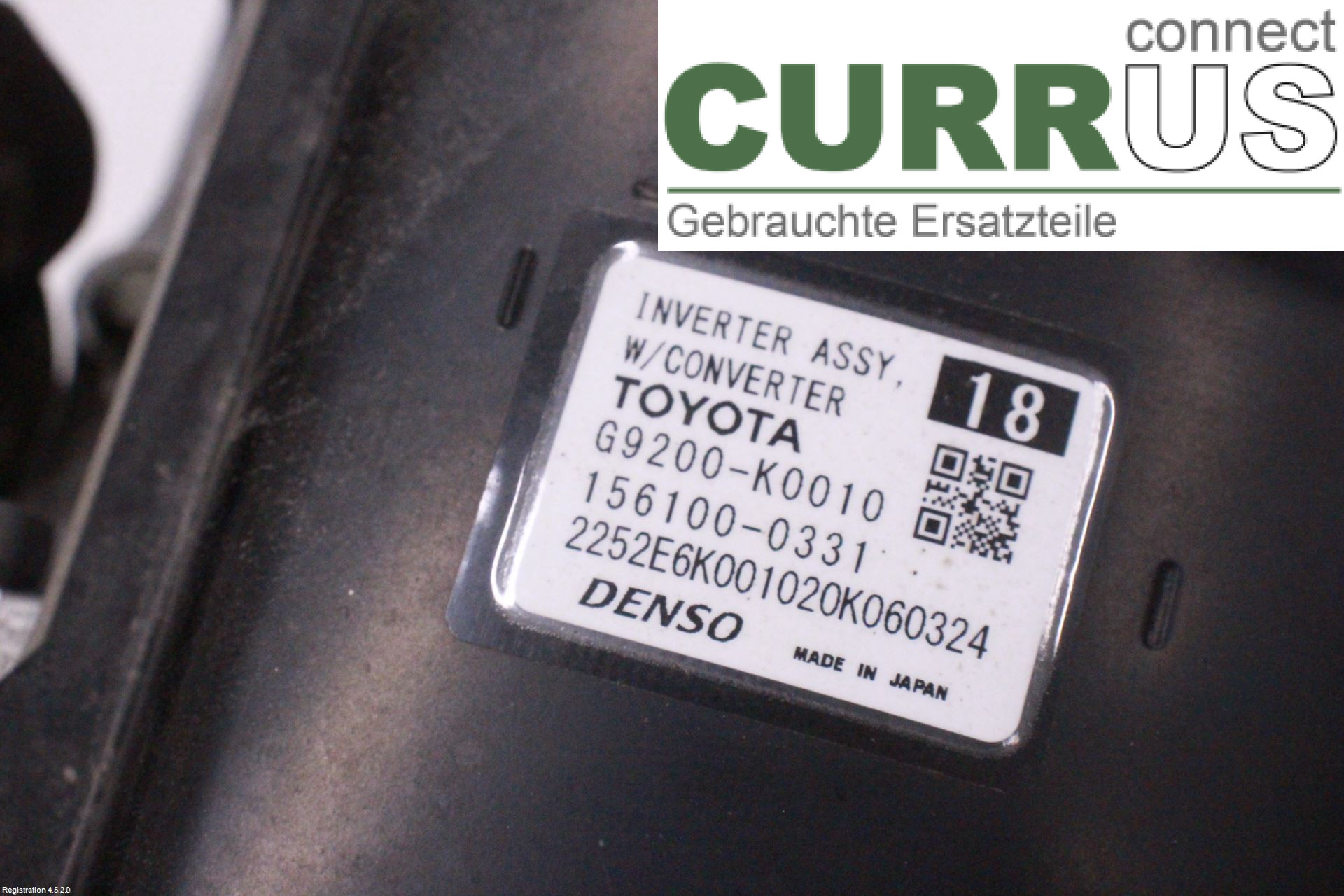 TOYOTA YARIS  20- Umrichter / Inverter - elektrisch G9200K9010 M15A-FXE