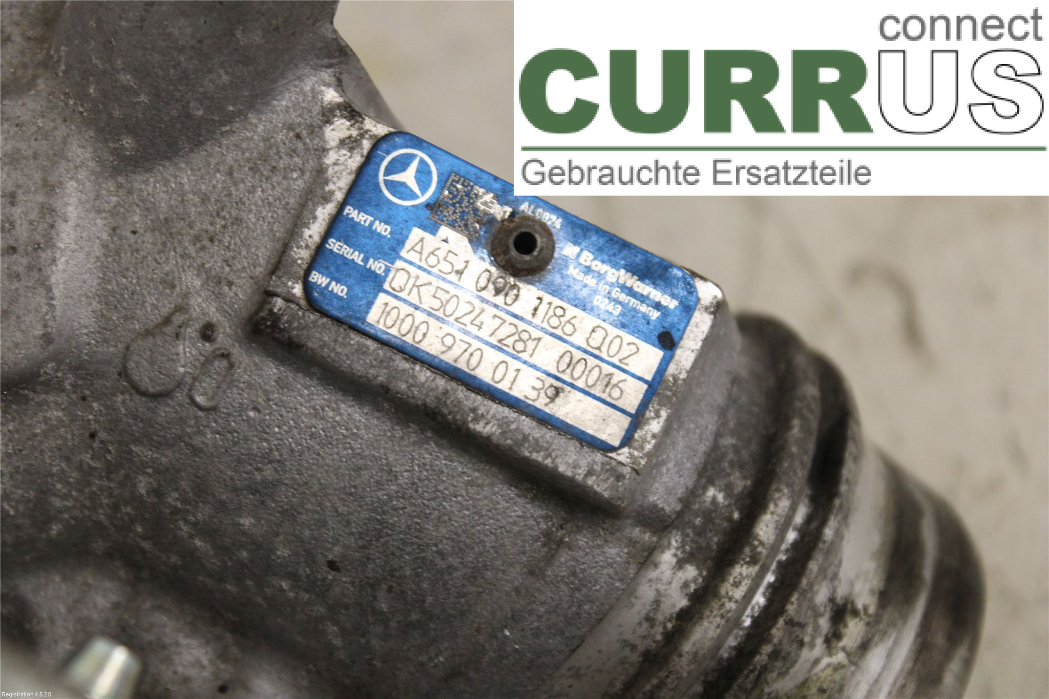 MB C-KLASS (W205)  14- Turbo charger A6510901586 OM651.921