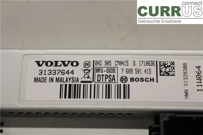VOLVO V60  11-13 Kontrolldisplay 36001981 D5204T2 D3 2.0