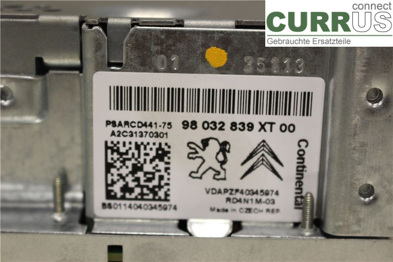CITROEN C3    10-17 Radio CD /Multimediapanel  HMZ
