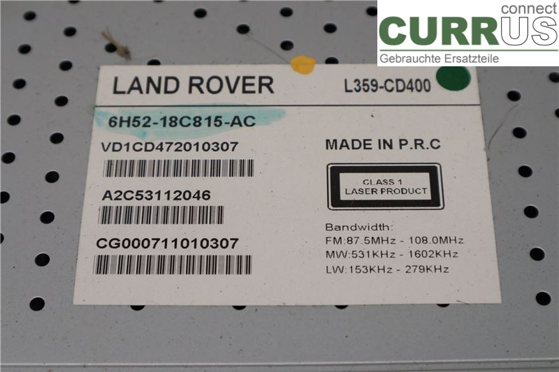 LAND ROVER FREELANDER 2  07-16 Radio CD / Multimedia panel  224DT