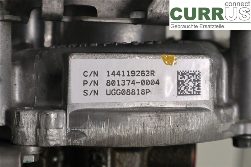 DACIA DOKKER Turbo charger 144116213R K9K-612
