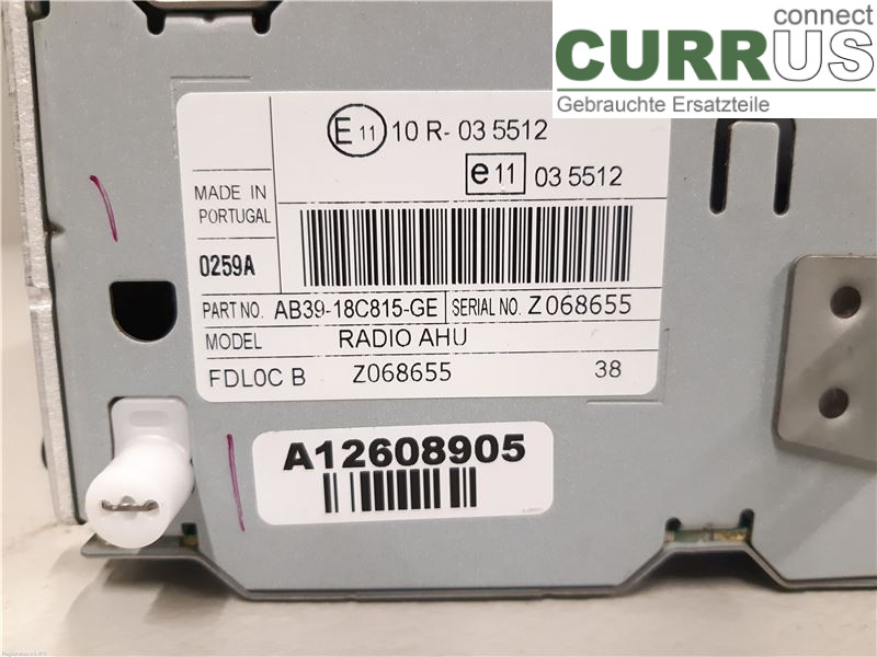 FORD RANGER EU 12-23 Radio CD / Multimedia panel 1945577 QJ2R