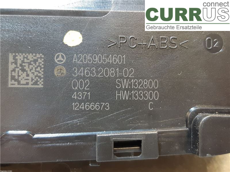 MB C-KLASS (W205)  14- Radio CD / Multimedia panel A2059054601 OM651.921