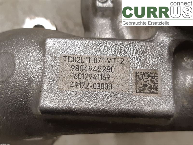 PEUGEOT PARTNER 16-18 Turbo charger 9804945280 BHW