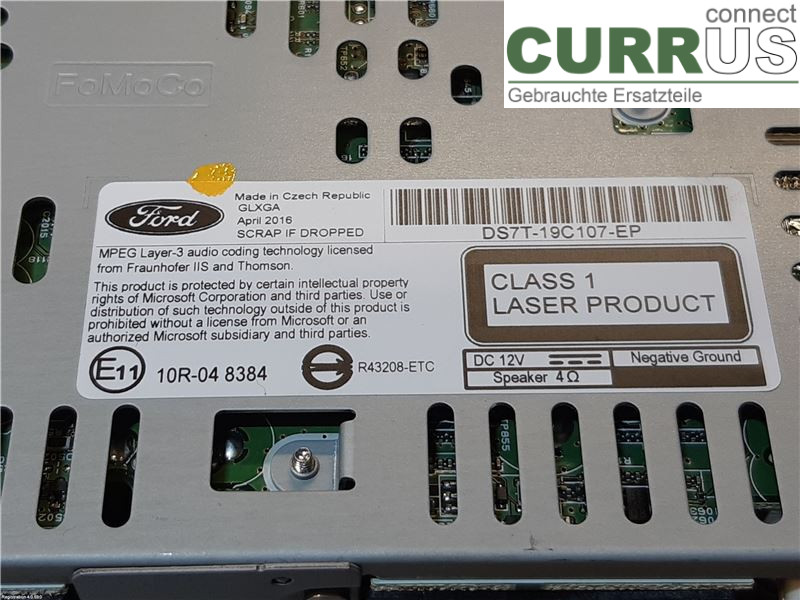 FORD MONDEO    15- Radio CD / Multimedia panel 2201402 UNCE