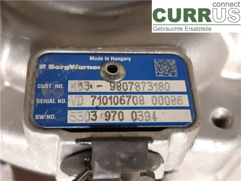 TOYOTA PROACE II  16- Turbo charger 9807873180 4WZ-FTV