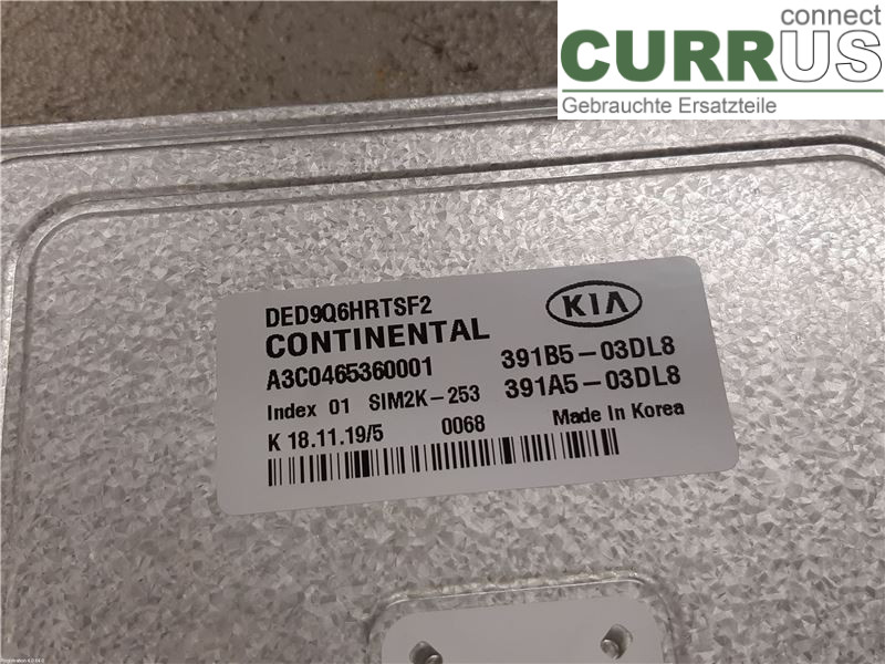 KIA NIRO (DE) 17- Engine Control Unit (ECU) 391B5-03DL8 G4LE6