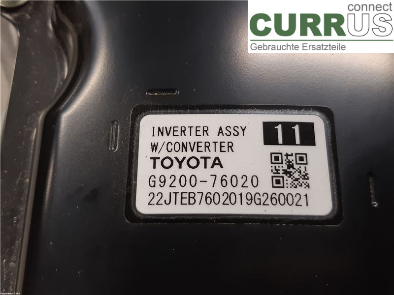 LEXUS UX  19- Converter / inverter - electric G9200-79055 M20A-FXS