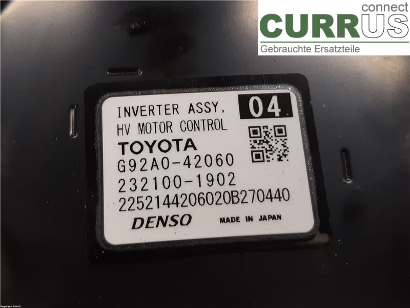 TOYOTA RAV4  19- Converter / inverter - electric G92A0-42070 A25A-FXS