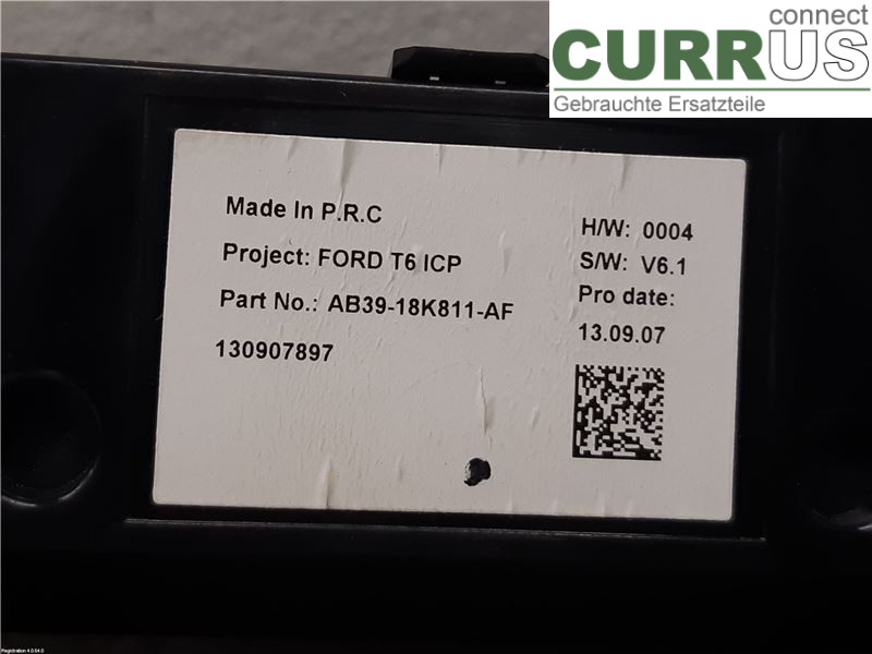 FORD RANGER EU 12-23 Radio CD / Multimedia panel 1833532 QJ2R