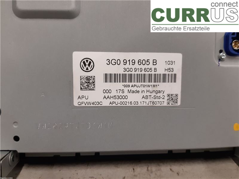 VW GOLF SPORTSVAN 15-20 Radio CD / panel multimedialny 3G0919605B CYVB