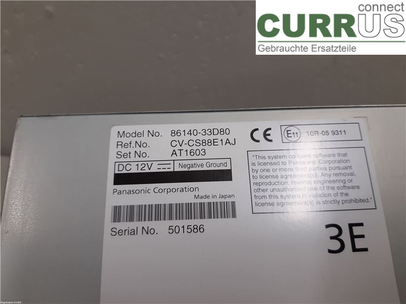 TOYOTA CAMRY 19-24 Radio CD / Multimedia panel 8614033D80 A25A-FXS