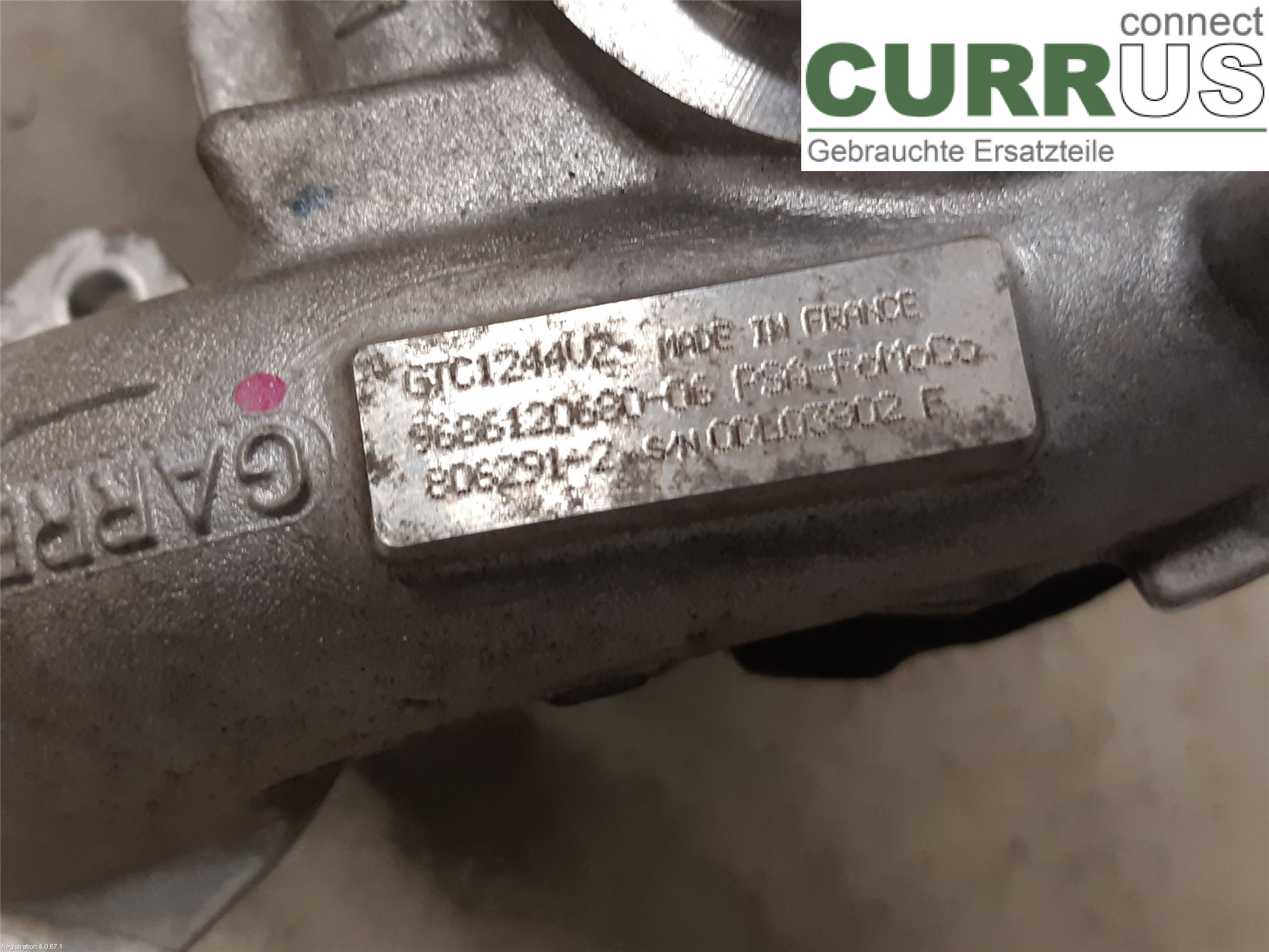 PEUGEOT 508  11-18 Turbo charger 0375P7 9HR
