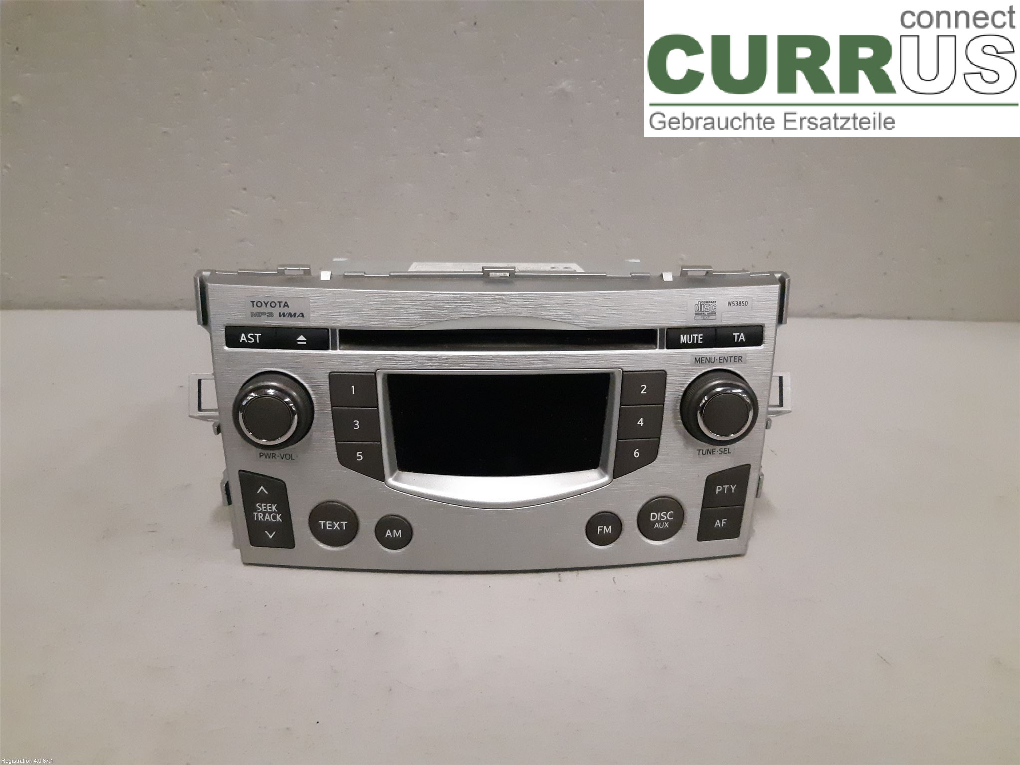 TOYOTA VERSO        09-  Radio-CD-/Multimedia-Panel 86120-0F090 2ZR-FAE