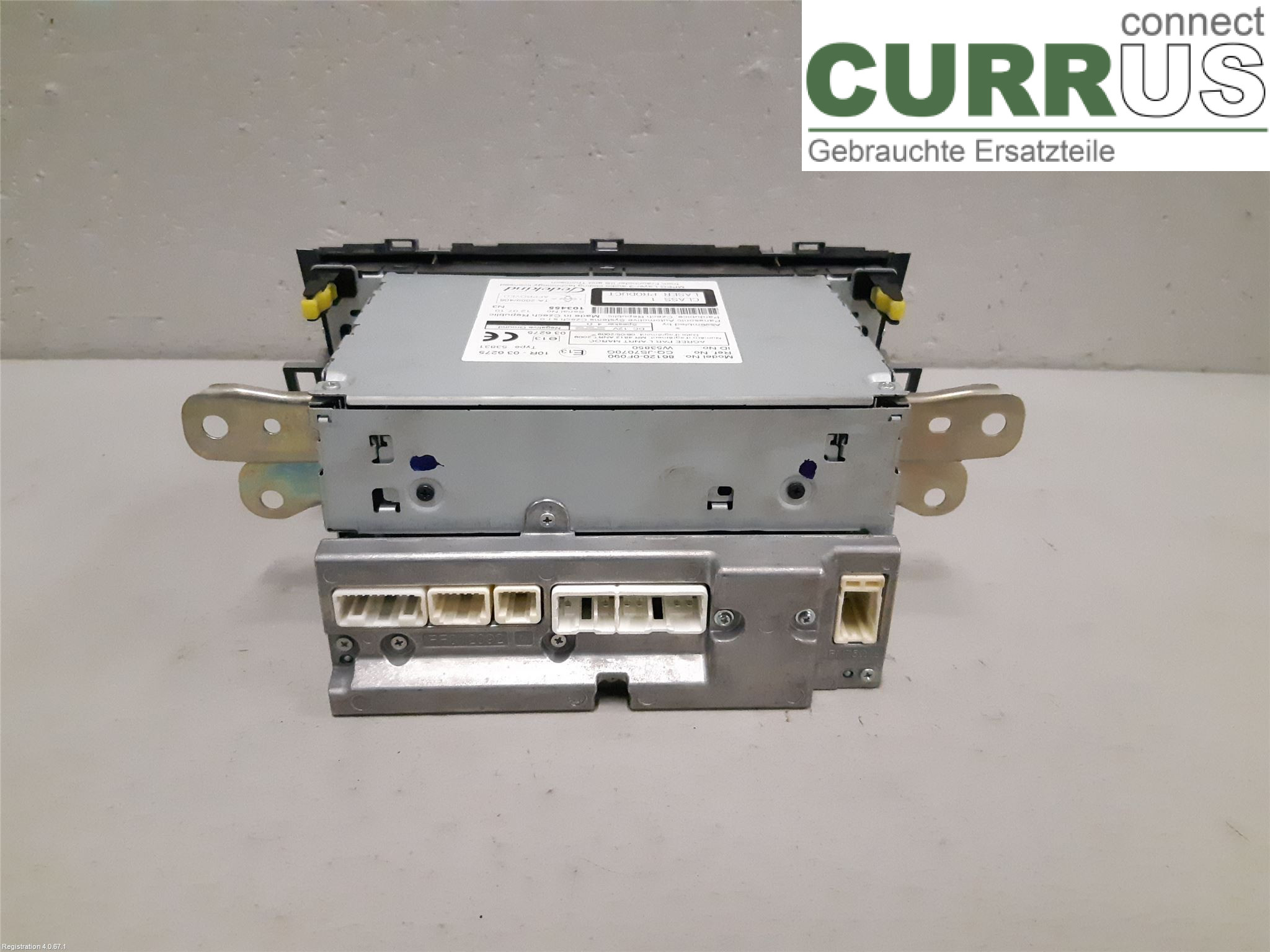TOYOTA VERSO        09-  Radio-CD-/Multimedia-Panel 86120-0F090 2ZR-FAE