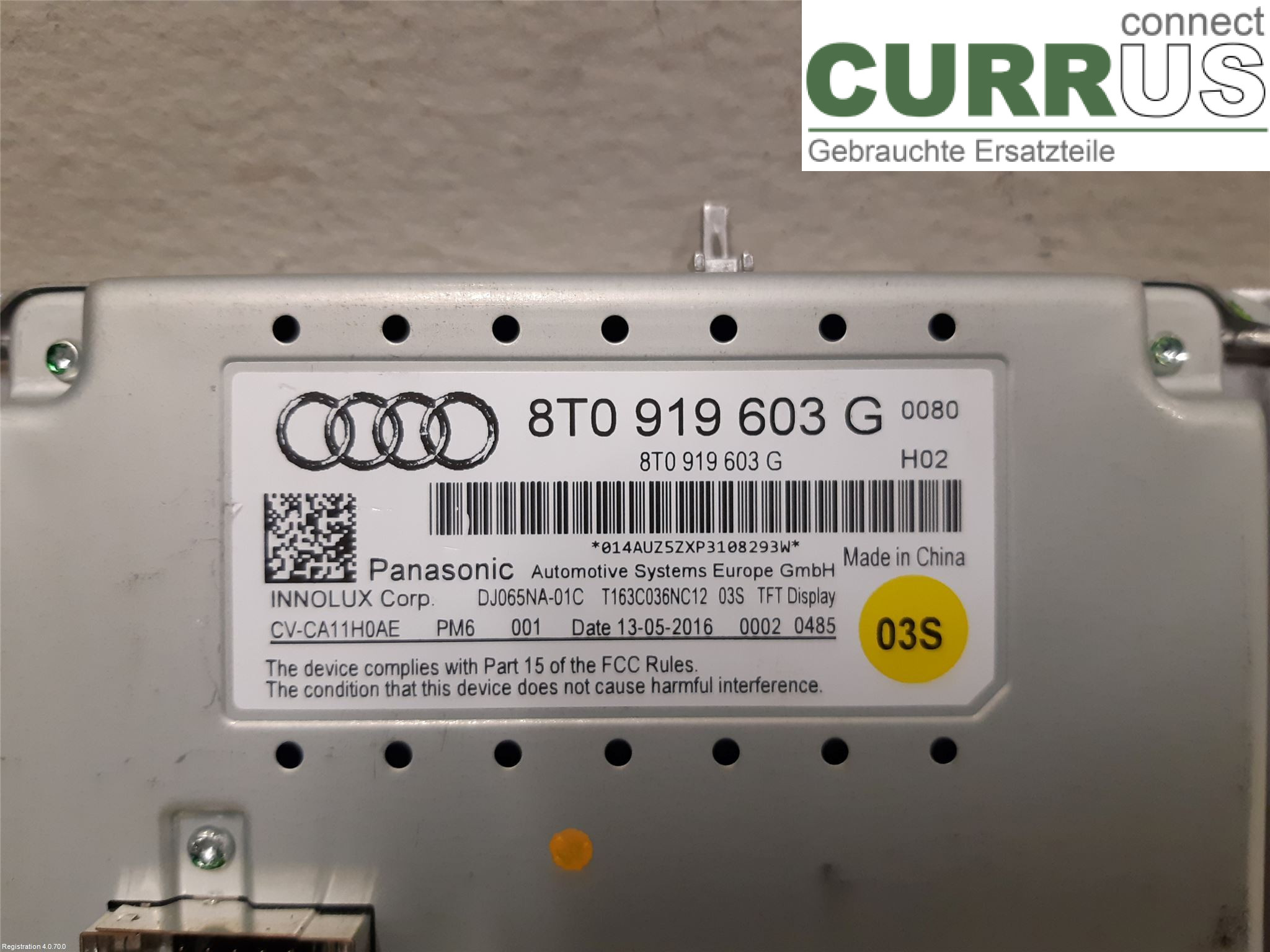 AUDI A5  07-16 car-part-types.display 8T0919603G CAMA