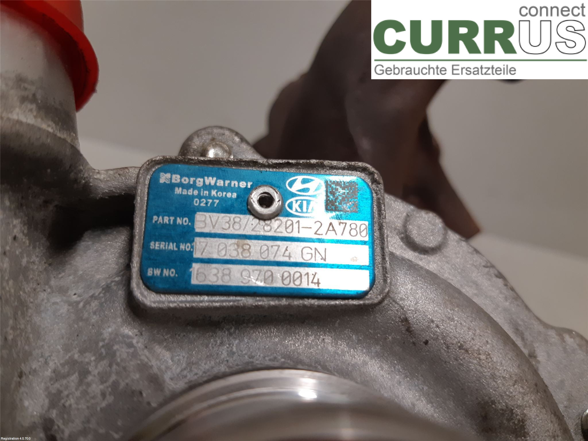 KIA CEED  12-18 Turbo charger 282012A780 D4FB