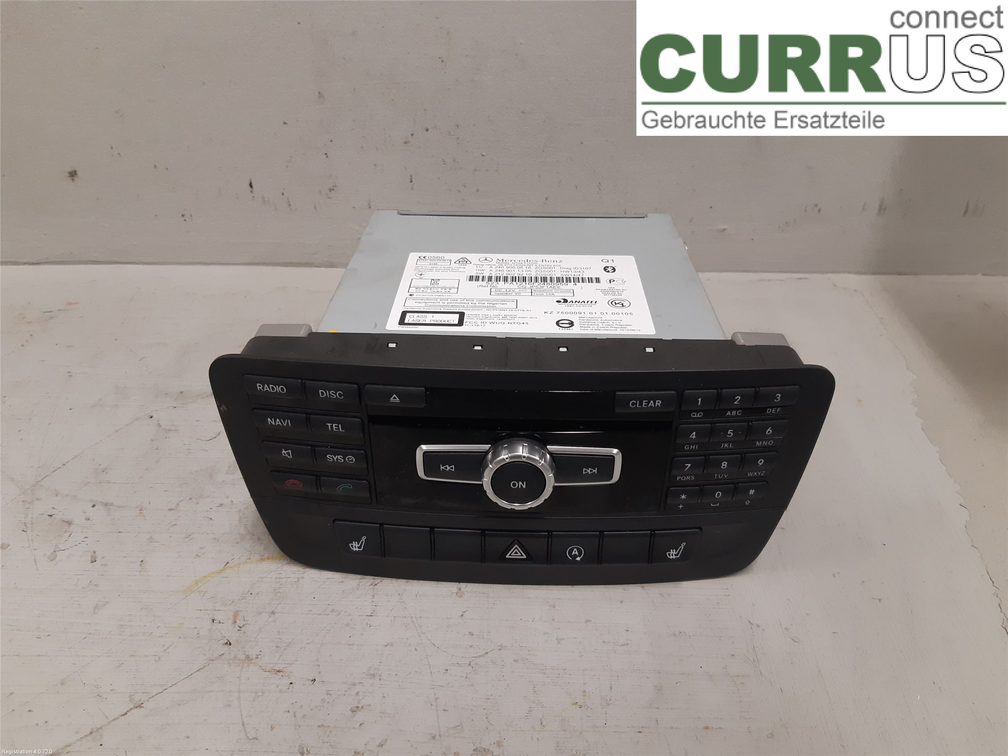 MB A-KLASS (W176)   13-18 Radio CD /Multimediapanel A2469000516 M270.910