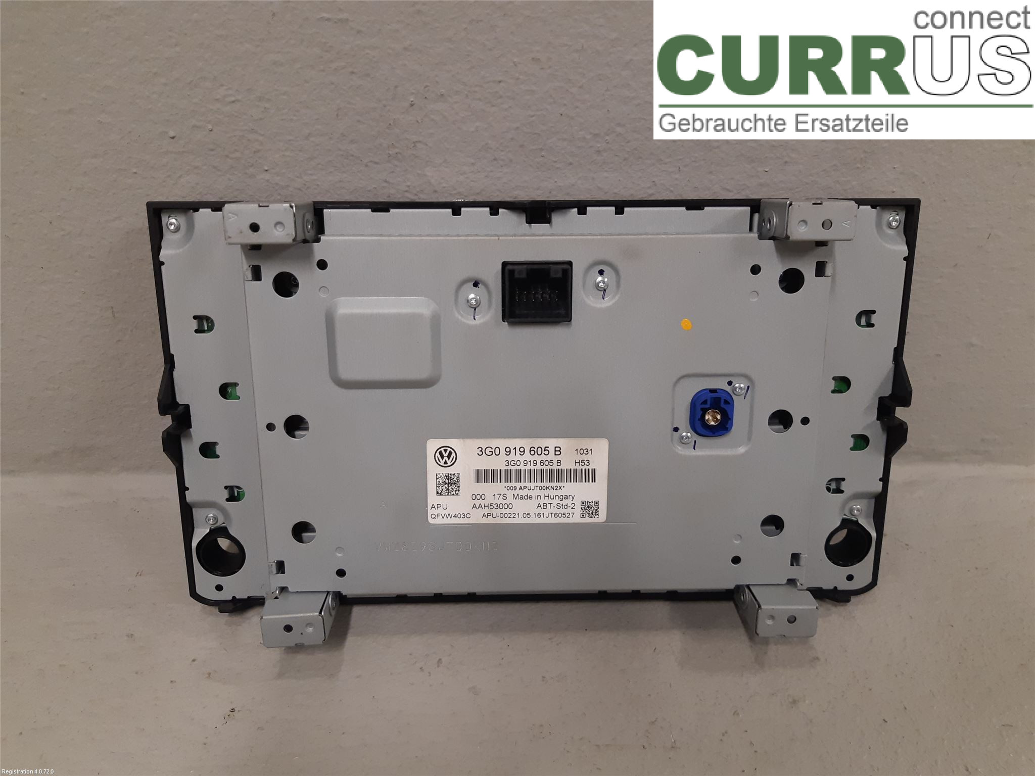 VW GOLF / E-GOLF VII   13-20 Radio CD / Multimedia panel 3G0919605B CUNA