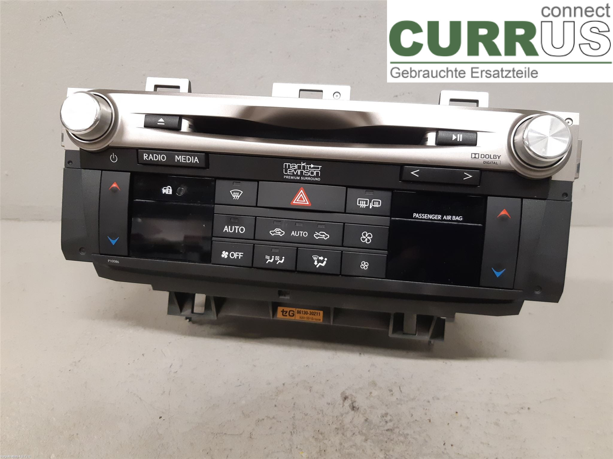 LEXUS GS 300/430/450H 05-12 Radio CD / Multimedia panel 86804-30260 2GR-FXE