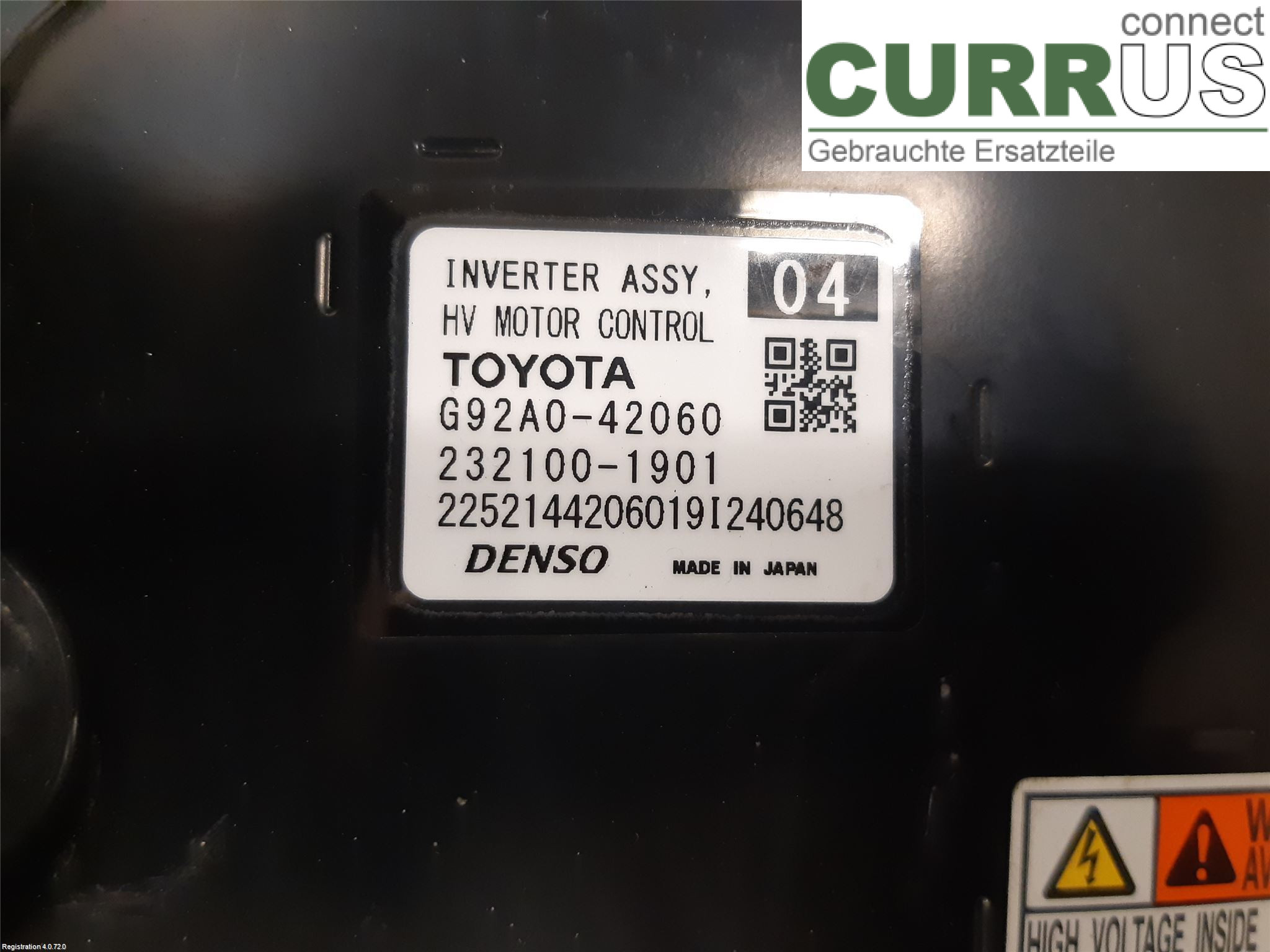 TOYOTA RAV4  19- Converter / inverter - electric G92A0-42070 A25A-FXS