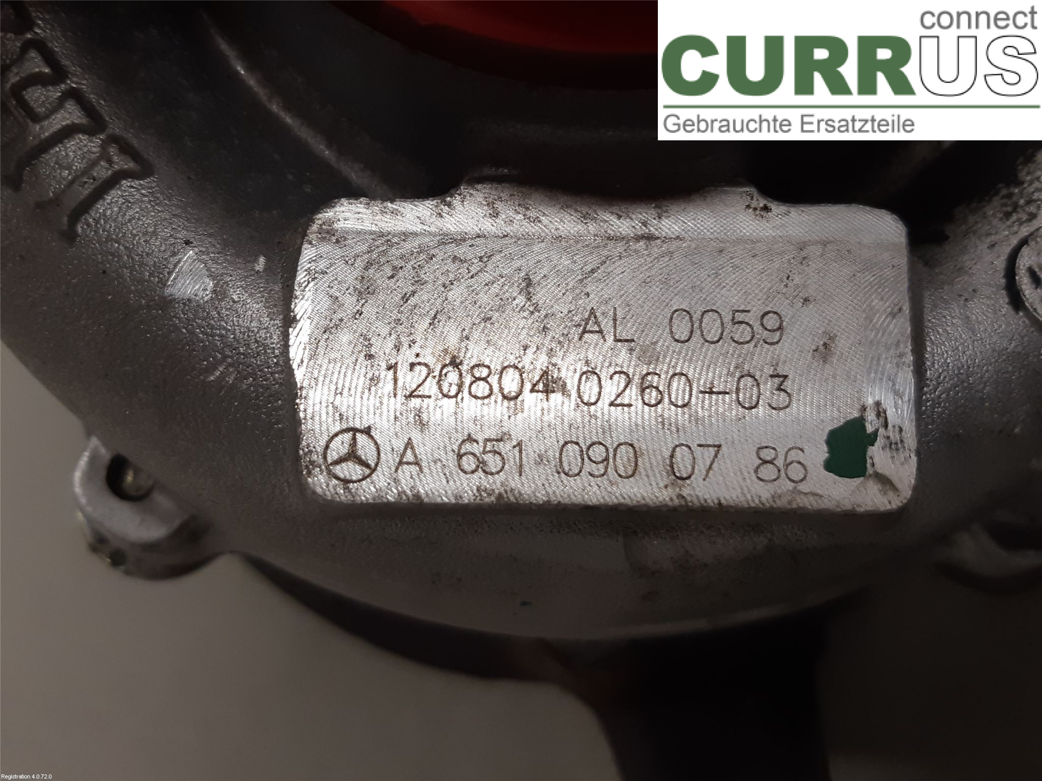 MB B-KLASS (W246/W242)  12-19 Turbo charger A 651 090 07 86 OM651.901