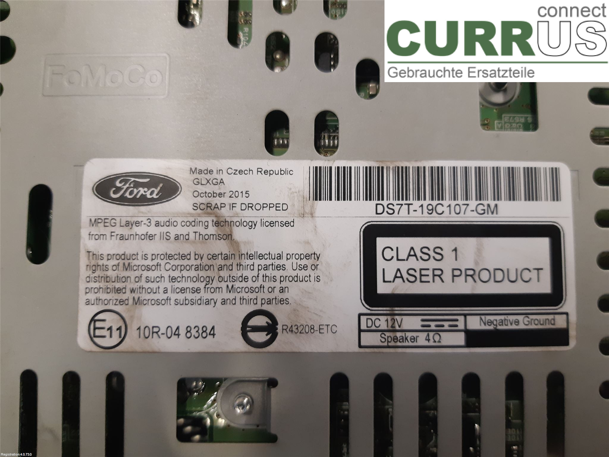 FORD MONDEO    15- Radio CD / Multimedia panel 2172579 T8CC